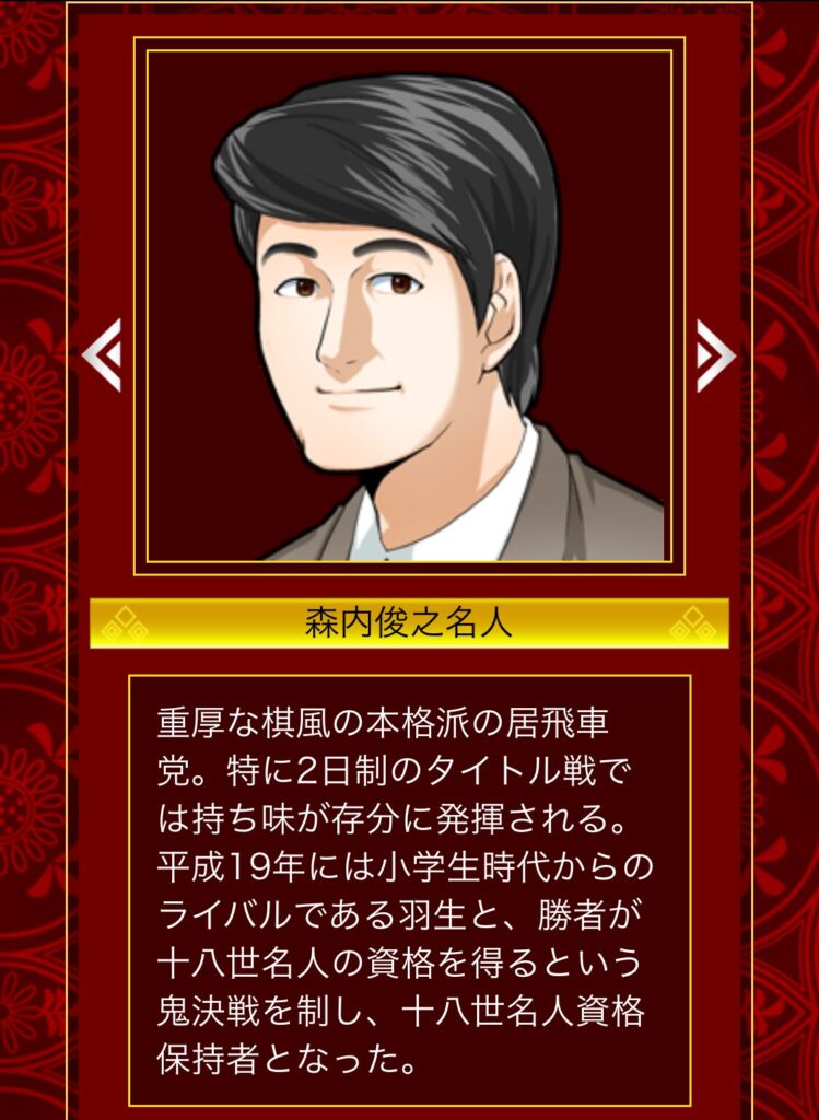 将棋ウォーズの森内俊之アバター