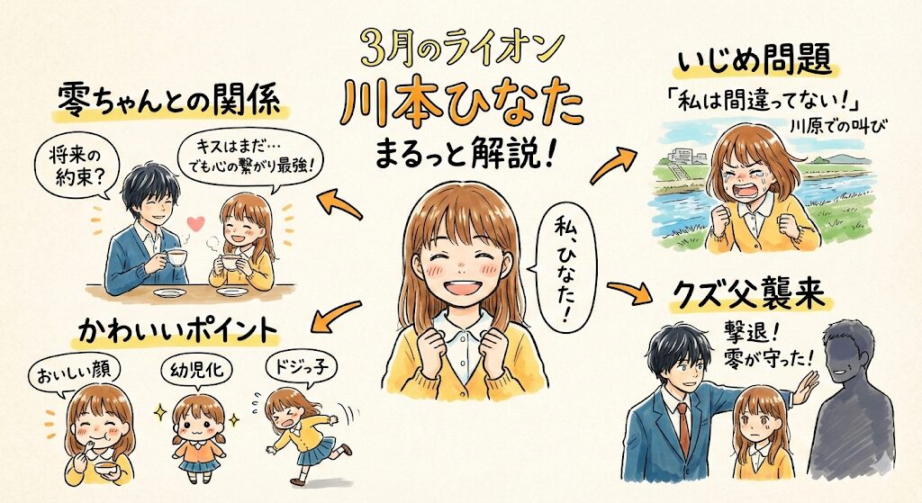 三月のライオンのひなたは結婚する？ひなたについてまるっと解説！