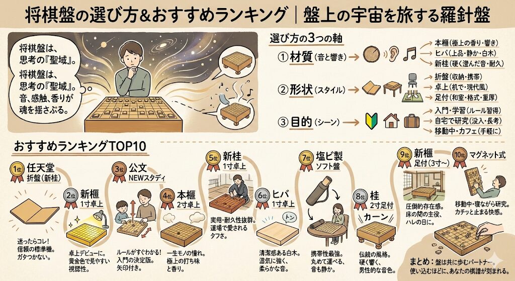 将棋盤おすすめランキング｜指し音と香りに酔いしれる「一生モノ」の選び方