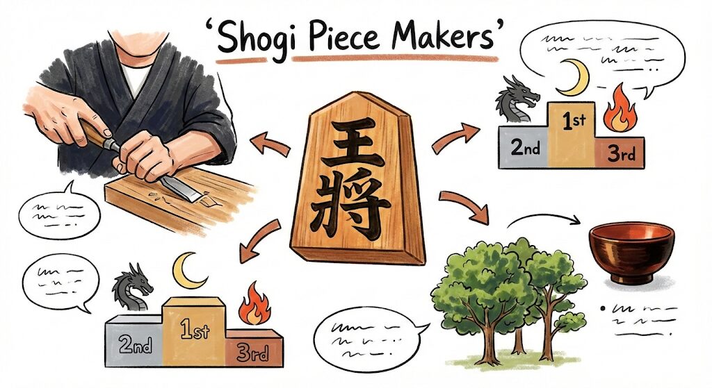 将棋駒師ランキング|指先に吸い付く魂、盤上に響く森の記憶