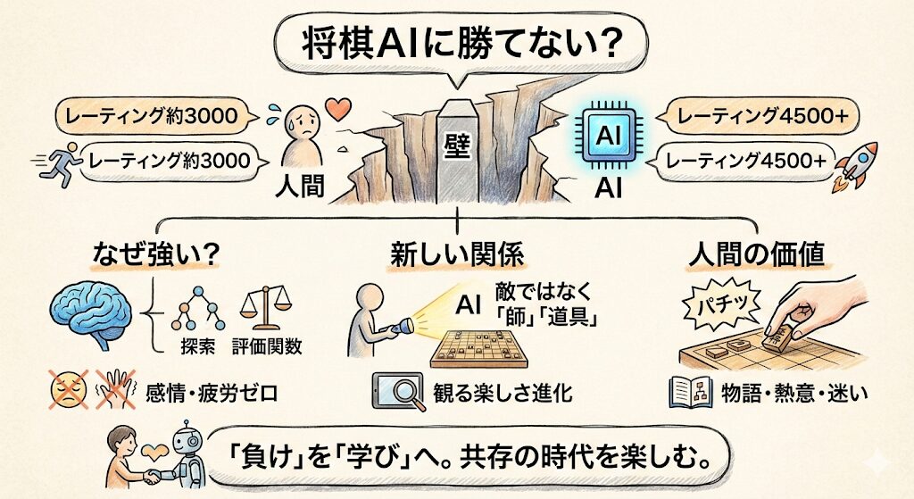 将棋AIに人間は勝てない？冷たい画面の光に灼かれ、それでも指先は熱い