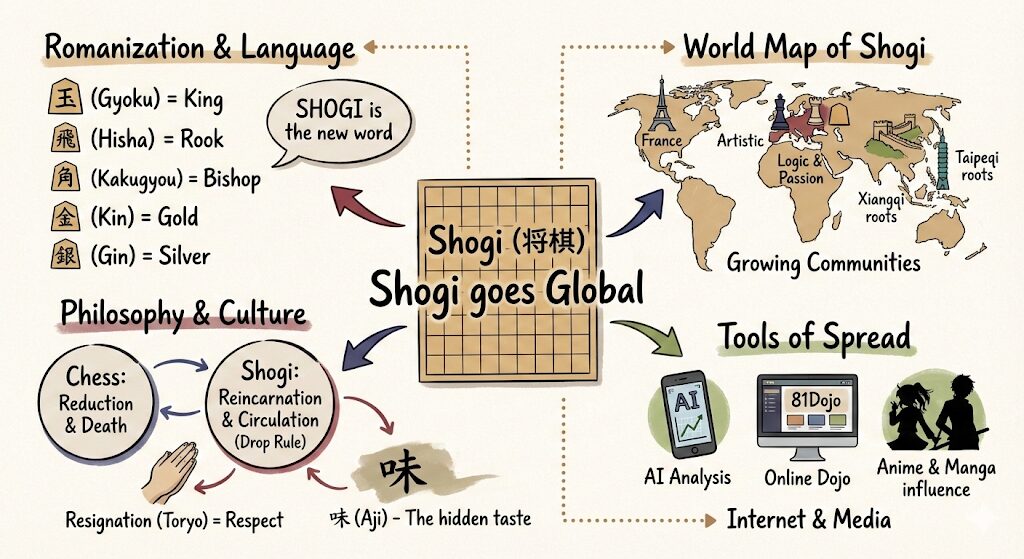 将棋のローマ字表記、海を渡る。盤上に響く駒音と世界を繋ぐ物語