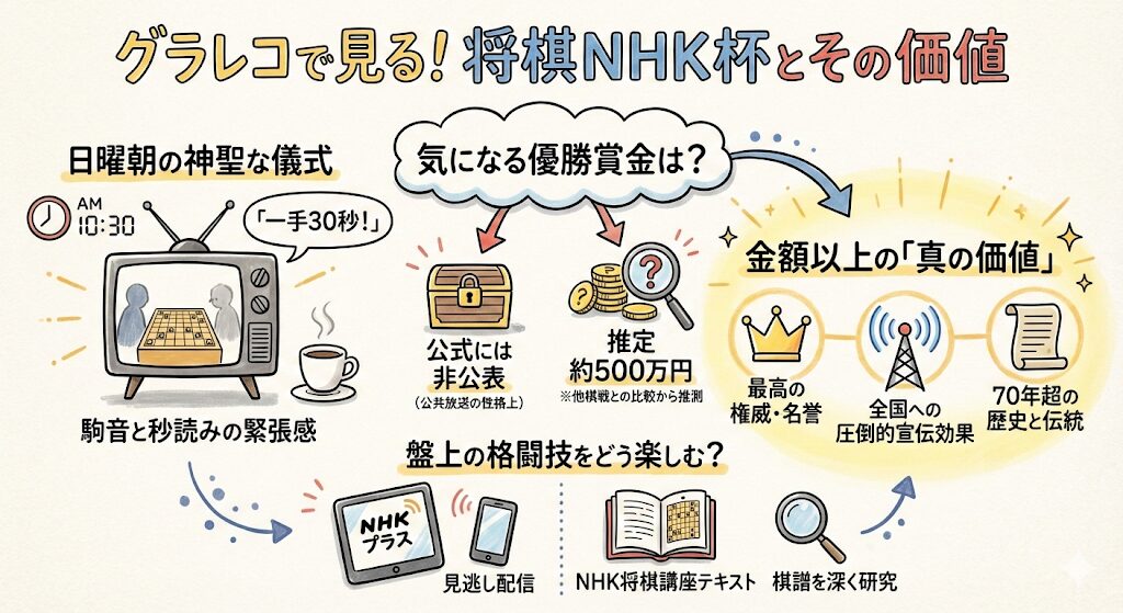 将棋NHK杯優勝賞金の深淵。日曜の朝、駒音と秒読みに溶ける夢の対価