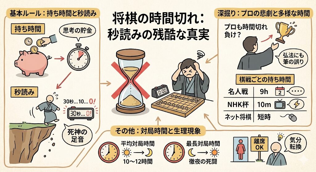 将棋の時間切れ、その残酷な終焉。秒読みの深淵に潜む勝負の真実