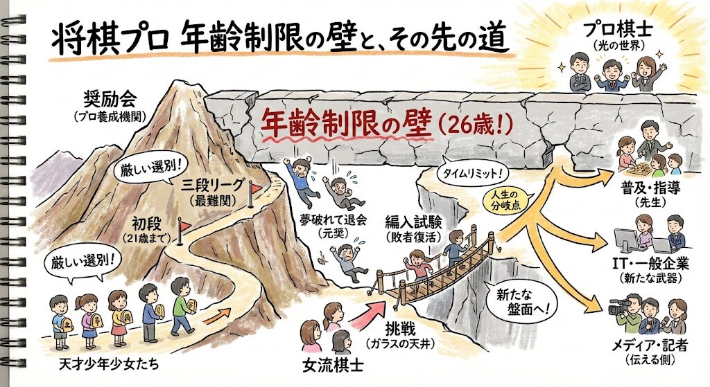 将棋プロ年齢制限はなぜ?26歳の壁の真実…夢破れた天才たちのその後