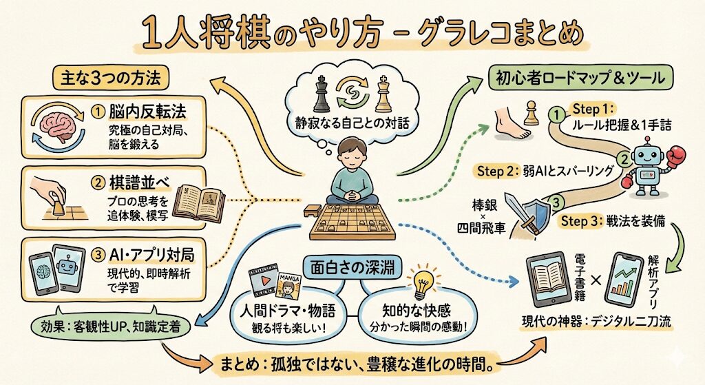 1人将棋のやり方完全版｜孤独を武器に劇的に強くなる至高の独習法