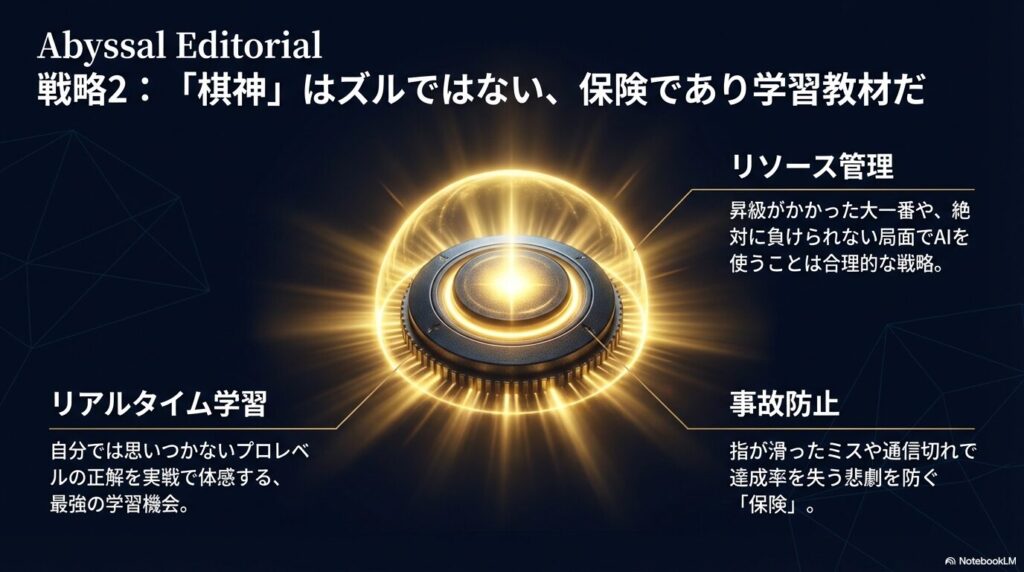 棋神を活用して達成率を維持する