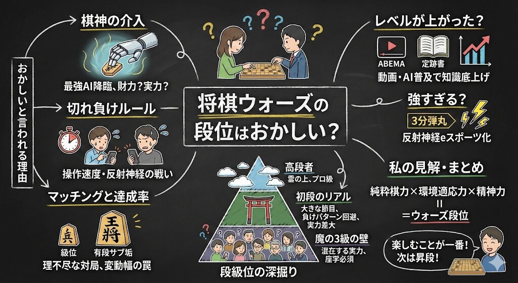 将棋ウォーズの段位はおかしい?3級の魔境と初段のリアルを徹底解剖