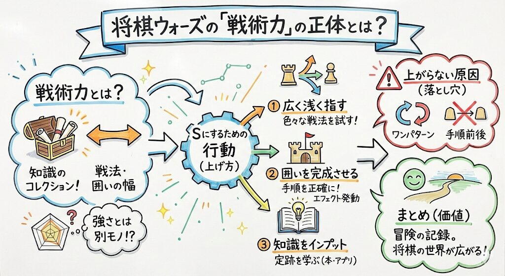 将棋ウォーズ戦術力の正体！爆上げの裏技と上がらない原因を暴露