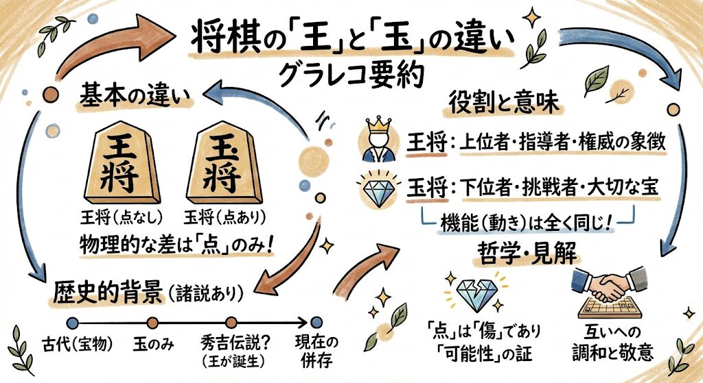 将棋の王と玉の違い。点一つに宿る「不完全」という美学