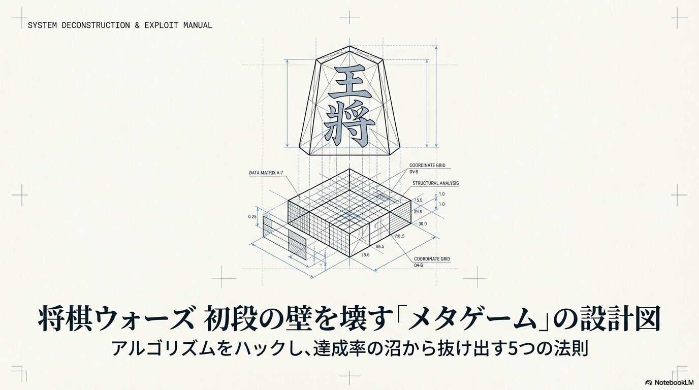 将棋ウォーズ達成率の上げ方：上がらない沼から抜け出す効率的戦略