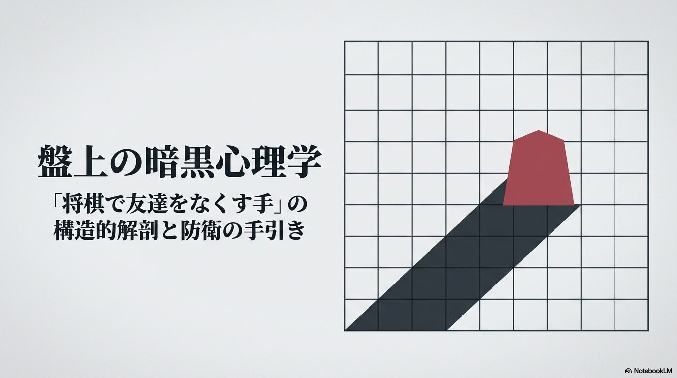 将棋 友達をなくす手：友情を壊す禁断の奇襲戦法と盤外戦の全貌